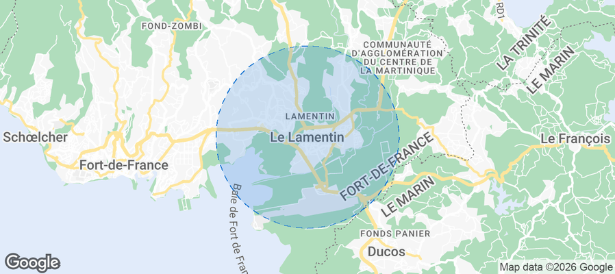Le Lamentin Airbnb map